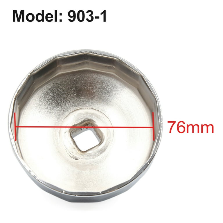 uxcell 12 Flutes 76mm Inner Dia Metal Oil Filter Wrench Cap Tool Remover for Car uxcell 12 Flutes 76mm Inner Dia Metal Oil Filter Wrench Cap Tool Remover for Car